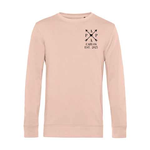 Personalisiertes Sweatshirt für Herren - PAPA EST. Kreuzpfeile