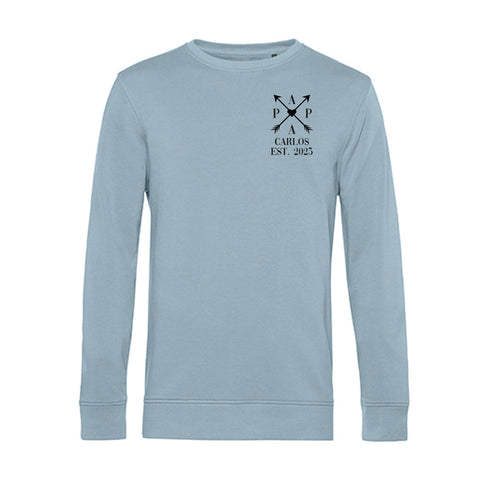 Personalisiertes Sweatshirt für Herren - PAPA EST. Kreuzpfeile