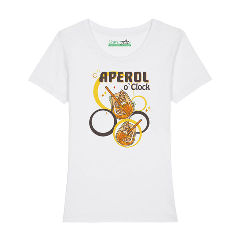 Bedrucktes T-Shirt für Damen - Aperol o´Clock
