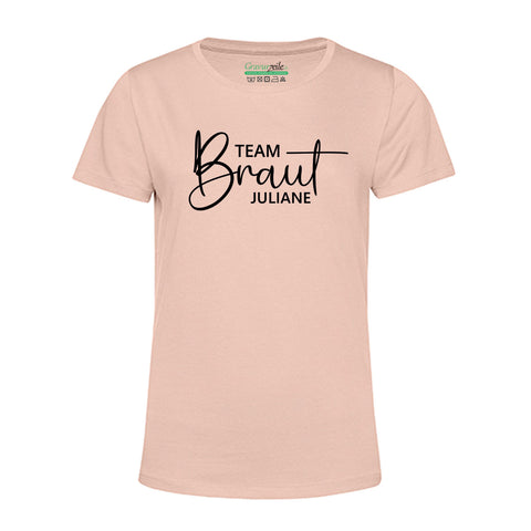 Personalisiertes T-Shirt für Damen - TEAM Braut