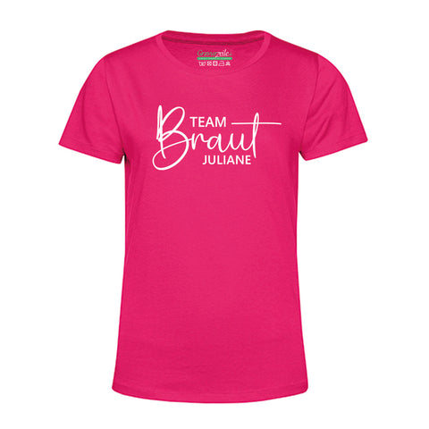 Personalisiertes T-Shirt für Damen - TEAM Braut