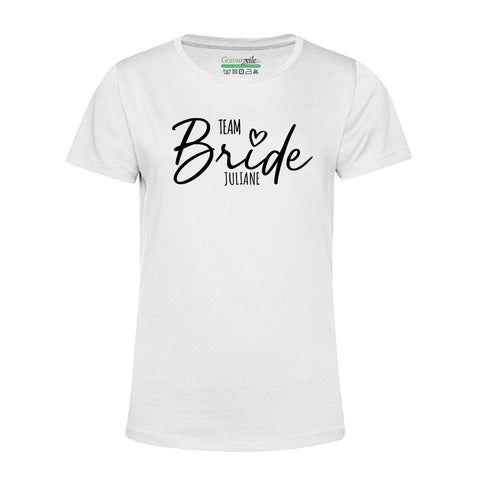 Personalisiertes T-Shirt für Damen - TEAM Bride