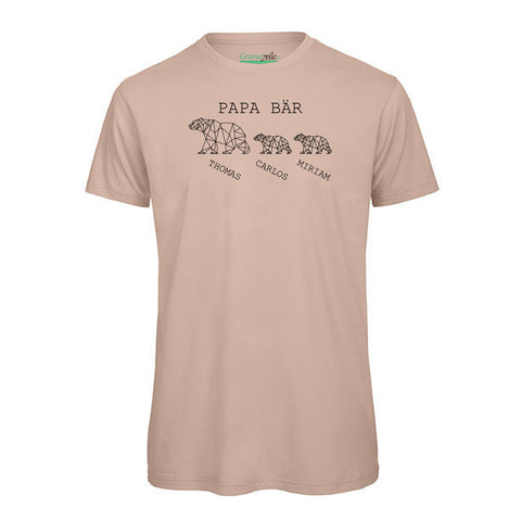Personalisiertes T-Shirt für Herren - Papa Bär