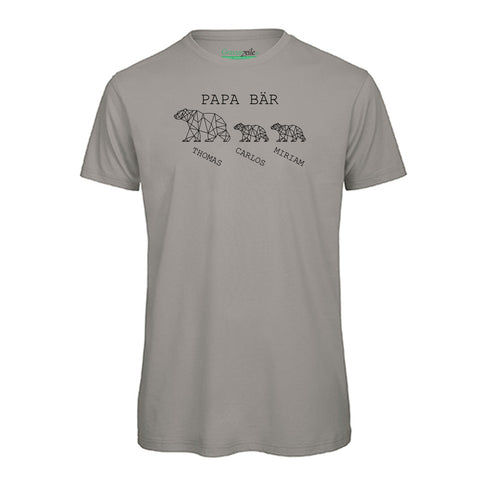 Personalisiertes T-Shirt für Herren - Papa Bär