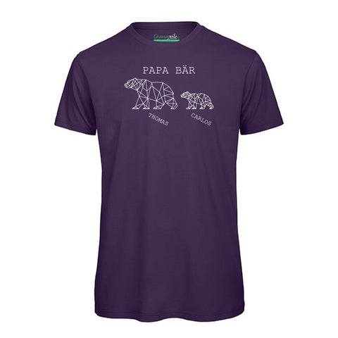 Personalisiertes T-Shirt für Herren - Papa Bär
