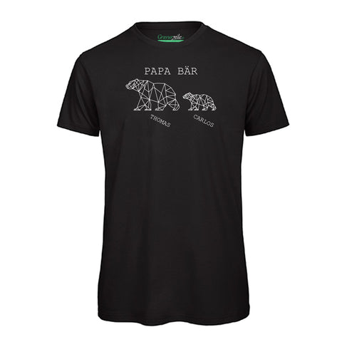 Personalisiertes T-Shirt für Herren - Papa Bär
