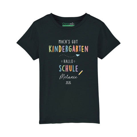 Personalisiertes Kinder T-Shirt - Machs gut Kindergarten