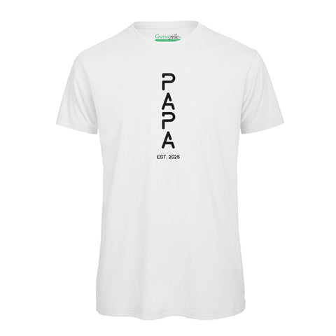 Bedrucktes T-Shirt für Herren - PAPA EST. Space