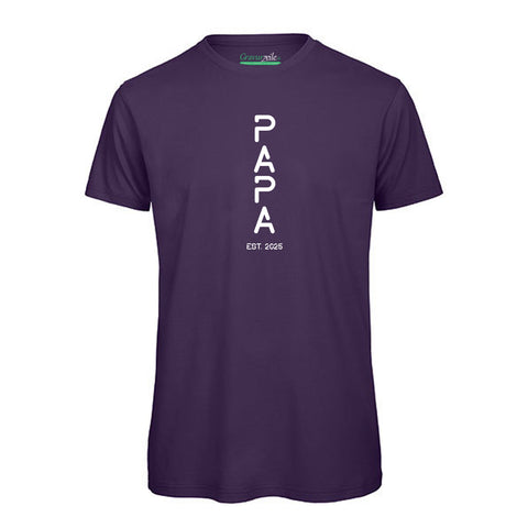 Bedrucktes T-Shirt für Herren - PAPA EST. Space