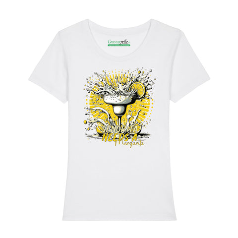 Bedrucktes T-Shirt für Damen - Senorita needs a margarita