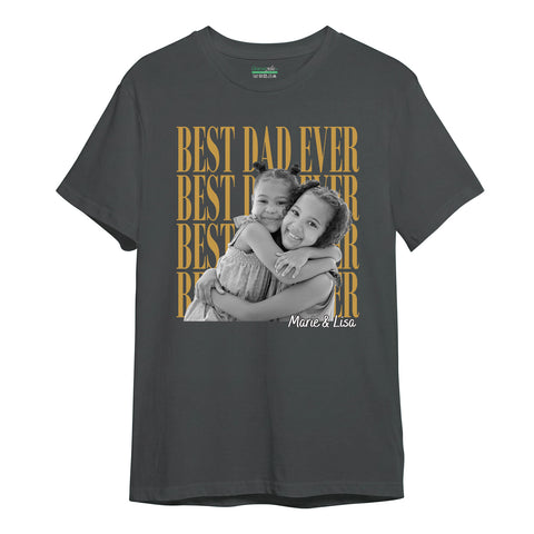 Personalisiertes Oversized T-Shirt - Best Dad Ever
