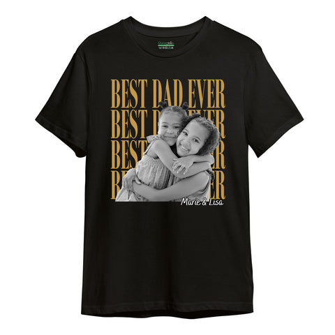 Personalisiertes Oversized T-Shirt - Best Dad Ever
