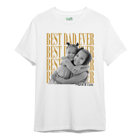 Personalisiertes Oversized T-Shirt - Best Dad Ever