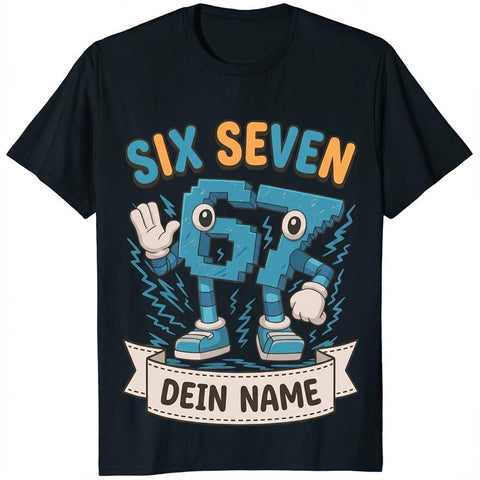Personalisiertes Kinder T-Shirt - 67 Six Seven