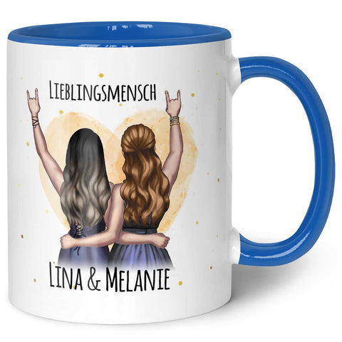 Bedruckte Tasse mit Konfiguration - Beste Freundin