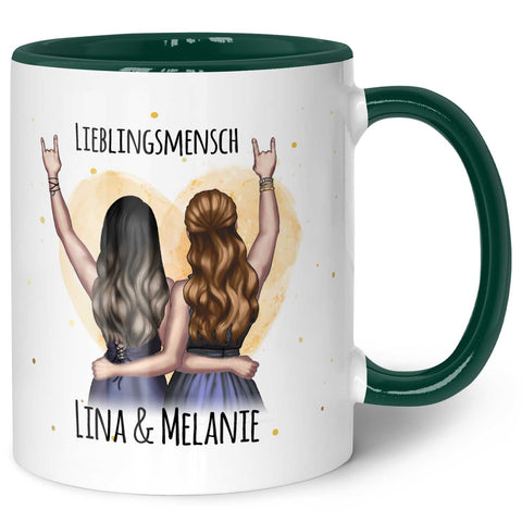 Bedruckte Tasse mit Konfiguration - Beste Freundin