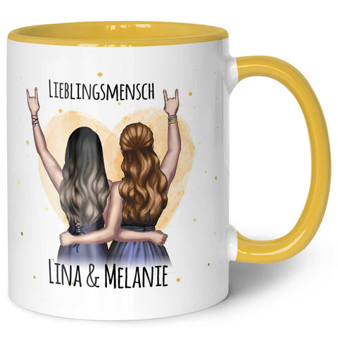 Bedruckte Tasse mit Konfiguration - Beste Freundin