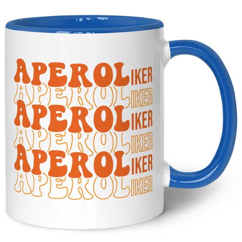 Bedruckte Tasse mit Aperol Spritz Motiv - Aperoliker - Aperol Geschenk für Frauen und Männer
