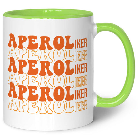 Bedruckte Tasse mit Aperol Spritz Motiv - Aperoliker - Aperol Geschenk für Frauen und Männer