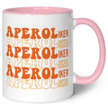 Bedruckte Tasse mit Aperol Spritz Motiv - Aperoliker - Aperol Geschenk für Frauen und Männer