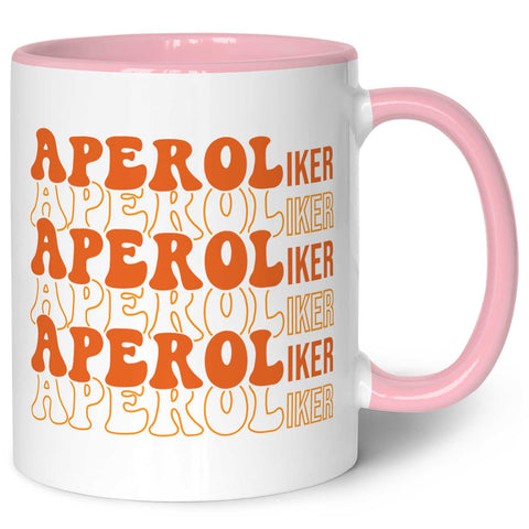 Bedruckte Tasse mit Aperol Spritz Motiv - Aperoliker - Aperol Geschenk für Frauen und Männer