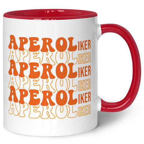 Bedruckte Tasse mit Aperol Spritz Motiv - Aperoliker - Aperol Geschenk für Frauen und Männer