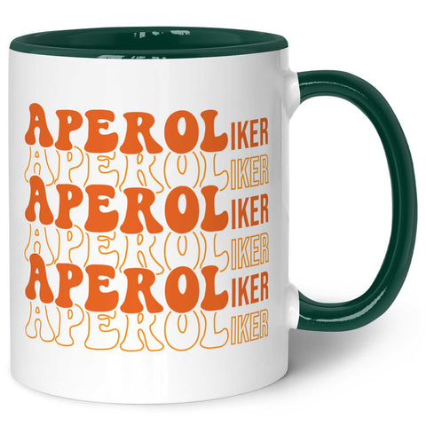 Bedruckte Tasse mit Aperol Spritz Motiv - Aperoliker - Aperol Geschenk für Frauen und Männer