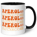 Bedruckte Tasse mit Aperol Spritz Motiv - Aperoliker - Aperol Geschenk für Frauen und Männer