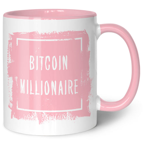 Bedruckte Tasse mit Spruch - Bitcoin Millionaire