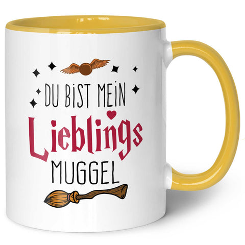 Bedruckte Tasse mit Spruch - Du bist mein Lieblingsmuggel