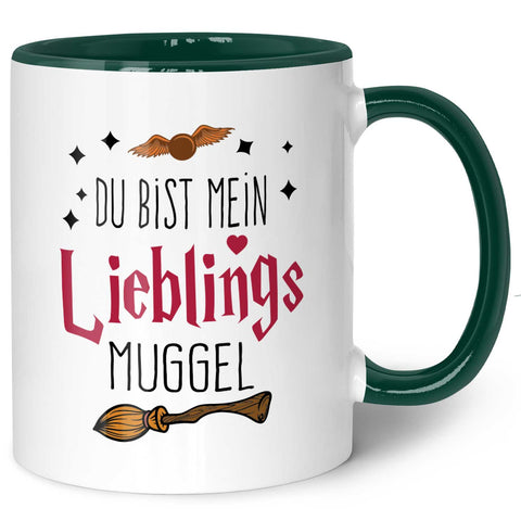 Bedruckte Tasse mit Spruch - Du bist mein Lieblingsmuggel