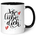 Bedruckte Tasse mit Spruch - Ich liebe dich V2