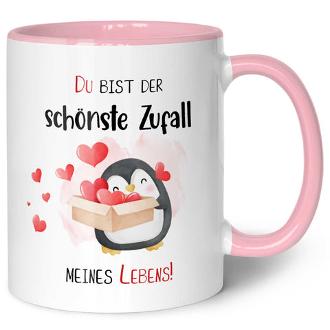 Bedruckte Tasse mit Spruch - Du bist der schönste Zufall meines Lebens