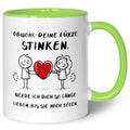 Bedruckte Tasse mit Spruch - Deine Fürze stinken