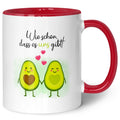 Bedruckte Tasse mit Spruch - Avocado Love