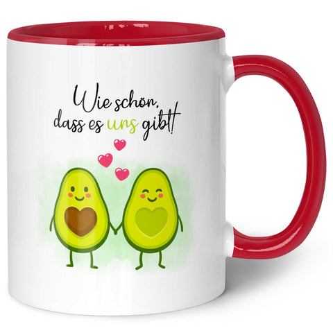 Bedruckte Tasse mit Spruch - Avocado Love
