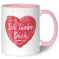 Bedruckte Tasse mit Spruch - Ich liebe dich