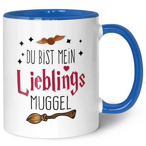 Bedruckte Tasse mit Spruch - Du bist mein Lieblingsmuggel