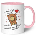 Bedruckte Tasse mit Spruch - Damit du weisst