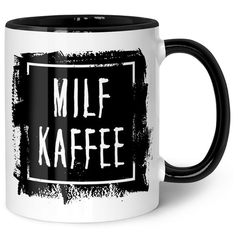 Bedruckte Tasse mit Spruch - "Milfkaffee"