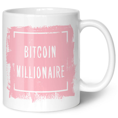 Bedruckte Tasse mit Spruch - Bitcoin Millionaire