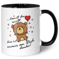 Bedruckte Tasse mit Spruch - Damit du weisst