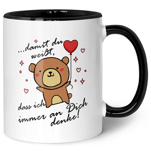 Bedruckte Tasse mit Spruch - Damit du weisst