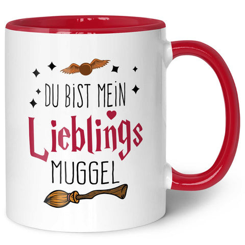 Bedruckte Tasse mit Spruch - Du bist mein Lieblingsmuggel