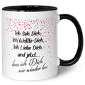 Bedruckte Tasse mit Spruch - Ich sah dich