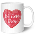 Bedruckte Tasse mit Spruch - Ich liebe dich