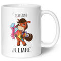 Bedruckte Tasse mit Motiv - Einschulung Pferd