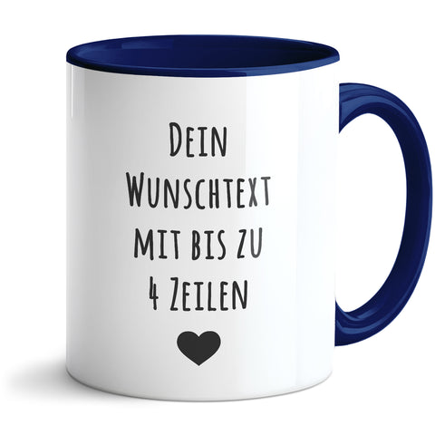 Bedruckte Tasse - Wunschtext - Personalisiert mit deinem Wunschmotiv