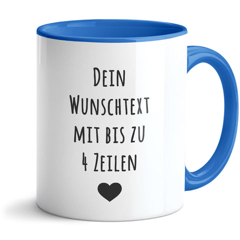 Bedruckte Tasse - Wunschtext - Personalisiert mit deinem Wunschmotiv