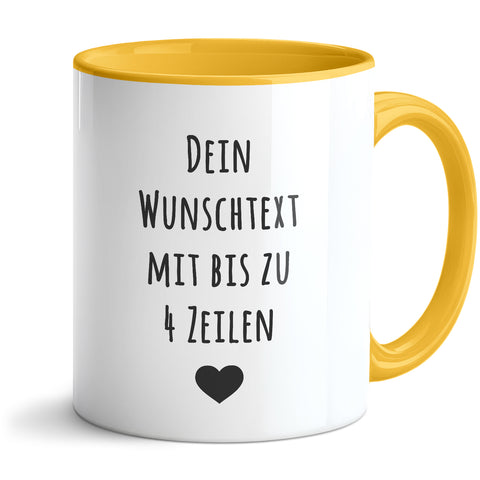 Bedruckte Tasse - Wunschtext - Personalisiert mit deinem Wunschmotiv